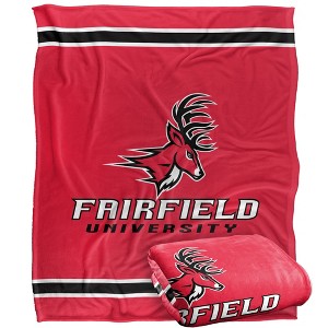 Fairfield University Primary Logo Silky Touch Blanket White 50x60 - 1 of 4