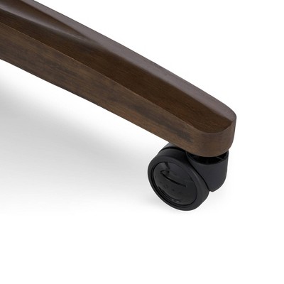 Modern Executive High-Back Brown Leather Swivel Chair with Lumbar Support