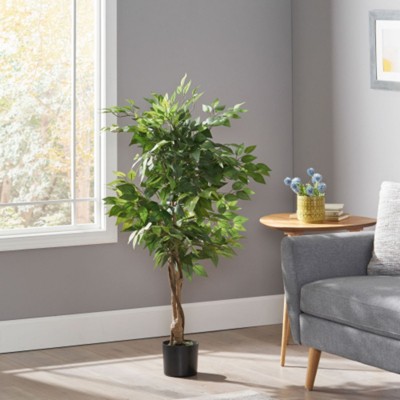 Maggift Artificial Plant Artificial Ficus Tree Topiary Tree Indoor Outdoor for Home Office Living Room Decor, Green, 23.62"*23.62"*47.24"