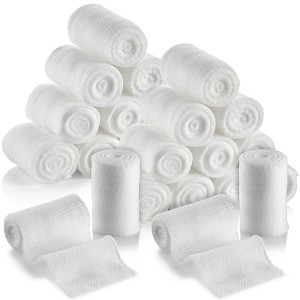 MEDca Medical Grade Gauze Bandage Rolls - Stretch Bandage Wrapping for Dressing all Types of Wounds and First Aid Kits - 1 of 4