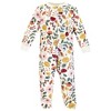 Hudson Baby Infant Girl Premium Quilted Zipper Sleep and Play, Fall Botanical - 3 of 4