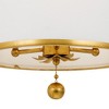 Crystorama Lighting Broche 3 - Light Semi-Flush Mount in  Antique Gold - 2 of 4