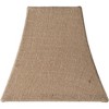 Springcrest Set of 2 Square Lamp Shades Natural Burlap Small 5.25" Top x 10" Bottom x 9" High Spider with Harp and Finial Fitting - 3 of 4