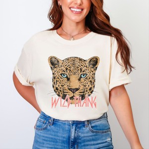 Simply Sage Market Wild Thang Cheetah Garment Dyed Tee - 1 of 4