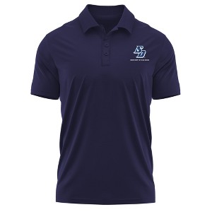 University of San Diego Adult Polo Left Chest Logo, Black - 1 of 4