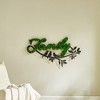 Gulches FAMILY Letter Art Moss Wall Decor - Nature-Inspired Iron Wall Art - 4 of 4