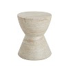 Christopher Knight Home Urkta Hourglass-shaped Light Weight Concrete Side Table, Travertine - 4 of 4