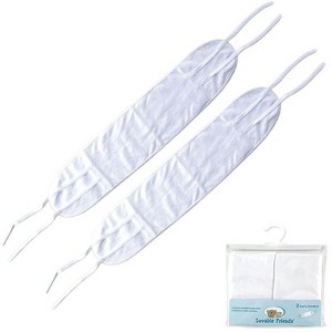 Luvable Friends Baby Unisex Belly Binder, White, 0-6 Months - 1 of 1