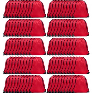 Waterproof Drawstring Backpack Bulk, Nylon Cinch Bags in 10 Colors for School, Gym, Sports - 1 of 4
