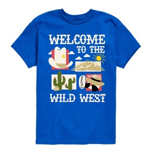 Boys' - Instant Message - Welcome To The Wild West Short Sleeve Graphic T-Shirt - 1 of 4