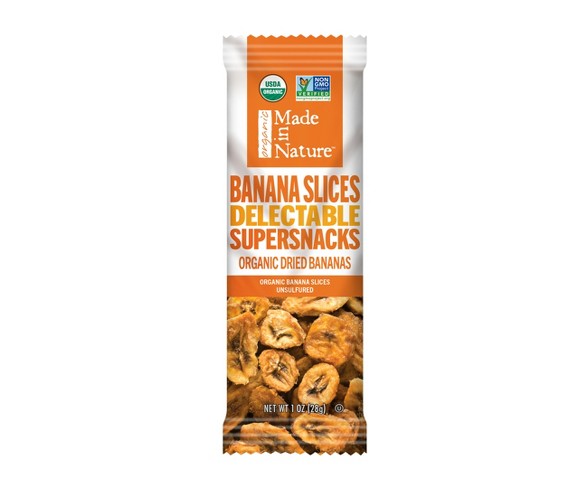 Made in Nature Dried Banana Slices - 1oz Bag