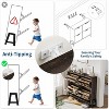 Acekool 40.6" Shoe Storage Cabinet - 4 Flip-Drawer Organizer with Adjustable Shelves for Entryway, Hallway, Oak Finish - 4 of 4