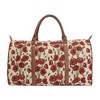 Signare USA Red Poppy Floral Big Holdall/Duffel Bag - 2 of 4