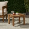 Minimalist Wooden Console Table,Solid Acacia Entryway Table with Slatted Top,Modern Sofa Side Table for Living Room or Patio-Maison Boucle - 3 of 4