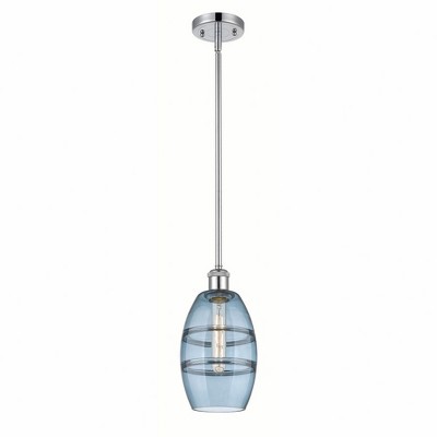 Vaz - 1 Light Stem Hung Mini Pendant In Industrial Style-8.13 Inches Tall and 5.88 Inches Wide