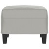 vidaXL Footstool Light Gray 23.6 in.x19.7 in.x16.1 in. Microfiber Fabric - 4 of 4