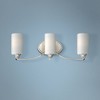 Minka Lavery Modern Wall Light Polished Nickel Hardwired 24 1/4" 3-Light Fixture Etched Opal Glass for Bathroom Vanity Living Room - 2 of 2