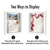 Americanflat 11x14 Shadow Box Frame in White with Soft Linen Back - Composite Wood with Shatter Resistant Glass for Wall and Tabletop - 4 of 4