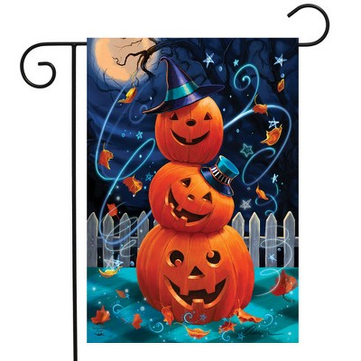 Briarwood Lane Halloween Kürbis-Stapel Hausflagge – 71,1 X 101,6 Cm, Doppelseitig, Wetterfestes Polyester