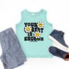 The Juniper Shop SmileyWorld Your Best Is Enough Floral Youth Tank Top - 3 of 4