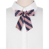 Elerevyo Women's Stylish Adjustable Elastic Band Pre-tied Stripes Bow Ties - 4 of 4