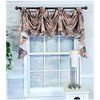 RLF Home Modern Design Monte Cristo Victory Swag 3-Scoop Window Valance 50" x 25" Gray - 2 of 4