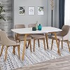 Modern Washable Rug - Non-Slip Kitchen & Bathroom Mat for Laundry, Nursery, Office, Living & Dining Room - Contemporary Carpet - 4 of 4