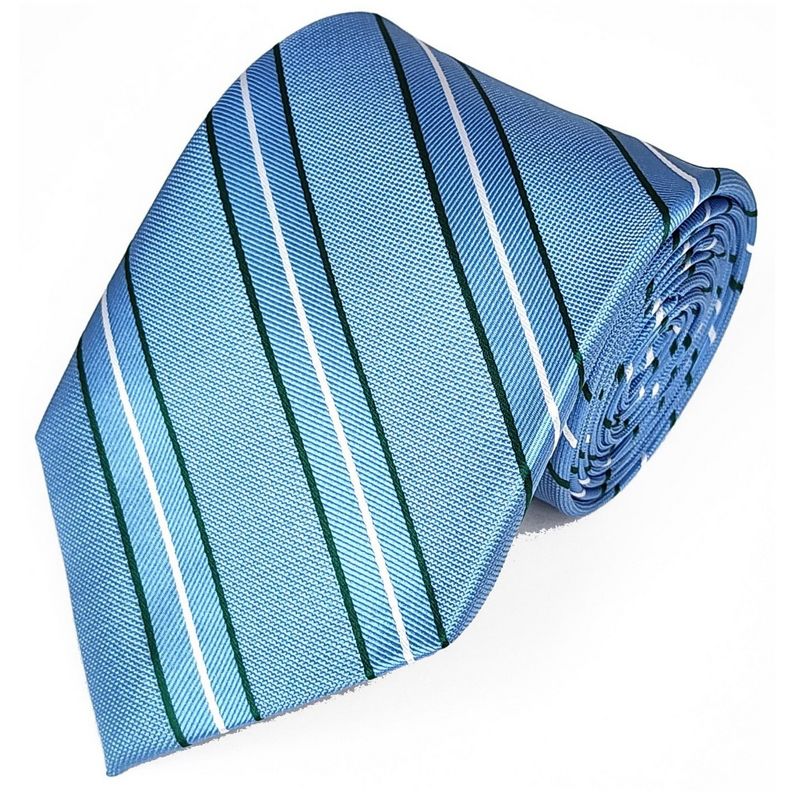 Men's Stripe 3.25 Inch Wide And 58 Inch Long Woven Neckties, 1 of 5