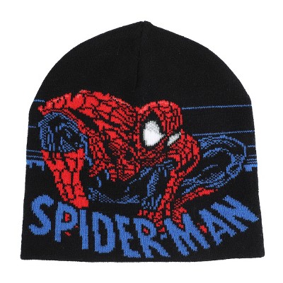 Official Marvel Boys Girls Spider-Man reversible Beanie/Bobble Hat
