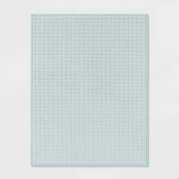 Unique Bargains Dish Drying Mat Silicone Drain Pad Heat Resistant Suitable  For Kitchen Blue Green 2 Pcs 8.5 X 6 : Target