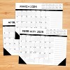 Willow Creek Press 22"x17" 2026 Black and White with Lines Large Monthly Deskpad - 2 of 4