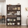 VYNXARIA Wooden Kitchen Cabinet White Pantry Storage Microwave Cabinet with Storage Drawer - 3 of 4