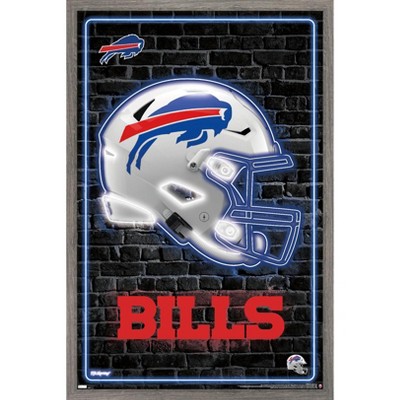 Trends International NFL Buffalo Bills - End Zone 17 Wall Poster, 14.725 x  22.375, Barnwood Framed Version