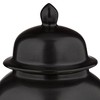 Dahlia Studios Alfano 10.75" High Onyx Black Ceramic Ginger Jar Urn with Lid - 3 of 4