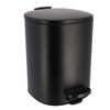 Evideco French Home Goods Metal Waste Basket with Silent Soft Close Lid, Large 5L - 1.3 Gal- - 2 of 4