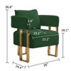 NicBex Couches for Living Room Upholstered Teddy Armchair Sofa Modern Design Accent Sofa with Metal Foot - 3 of 4