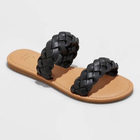 Women's Lucy Braided Slide Sandals - A New Day™ - image 1 of 4
