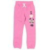 Disney Minnie Mouse Girls Fleece 2 Pack Jogger Pants Little Kid - 3 of 4