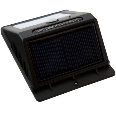 Black Solar Powered Motion Sensor LED Security Light