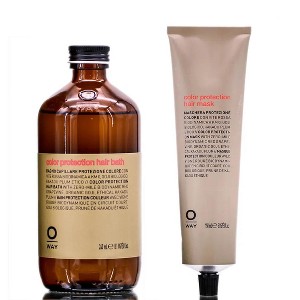 Oway Color Protection Hair Bath Shampoo (8.1 oz) & Color Protection Mask Treatment (5 oz) DUO SET for Color Treated Hair, Vegan - 1 of 3