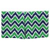 Bacati - MixNMatch Blue/Green Zigzag Crib/Toddler ruffles/skirt - 3 of 3