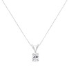 Haus of Brilliance IGI Certified 10KT White Gold Diamond Oval Pendant Necklace - 2 of 4