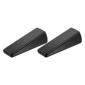 Unique Bargains Anti-Slip Design Zinc Alloy PVC Elastic Door Stopper 2 Pcs - 1 of 4