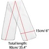 Allegra K Women's Transparent Skinny Solid Color Lightweight Organza Scarf Neckerchief - 3 of 4