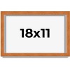 PosterPalooza | Classic Brown Picture Frame - UV Acrylic, Backing Board, Hanging Hardware Included - 2 of 4