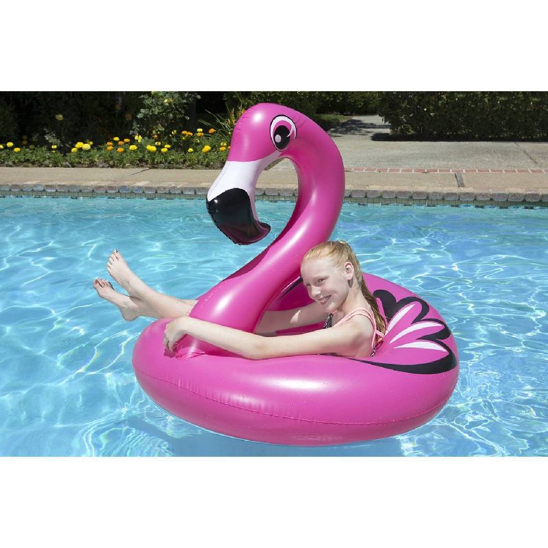 Poolmaster 48&#39;&#39; Flamingo Swimming Pool Tube Float, 3 of 5