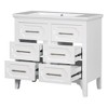 VYNXARIA 36'' Bathroom Vanity with Resin Sink - Solid Wood Frame, Four Drawers, Elegant Design - 4 of 4