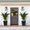 16 Inch Tall Outdoor Planters Set of 2, Self Watering Pots for Indoor Plants w/Water Level Monitor & Drainage Hole&Wheels, Large Planter Pots, Black - 3 of 4