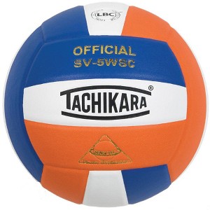 Tachikara RWO Indoor Sensi Tec Composite Competition Volleyball - Royal/White/Orange - 1 of 1