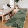 Washable Geometric Stripped Lines Print Area Rug for Living Room Bedroom, Indoor Modern Large Floor Carpet for Dining Room Home Office - 4 of 4